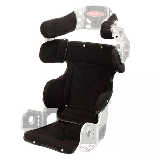 Kirkey Racing 37 Series Micro Mini Sprint 10º Layback Containment Seat Cover - Black Tweed