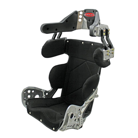Kirkey Racing 79 Series 10º Sprint / Dirt Modified Deluxe Layback Containment Seat Cover - Black Tweed