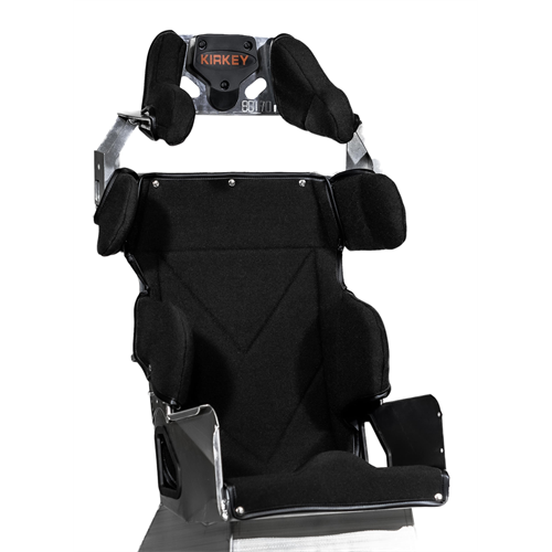Kirkey Racing 80 Series Seat 16in, 17in. & 18.5in. Kit - Standard 20° Layback Containment Seat with Black Cover (Blemished)