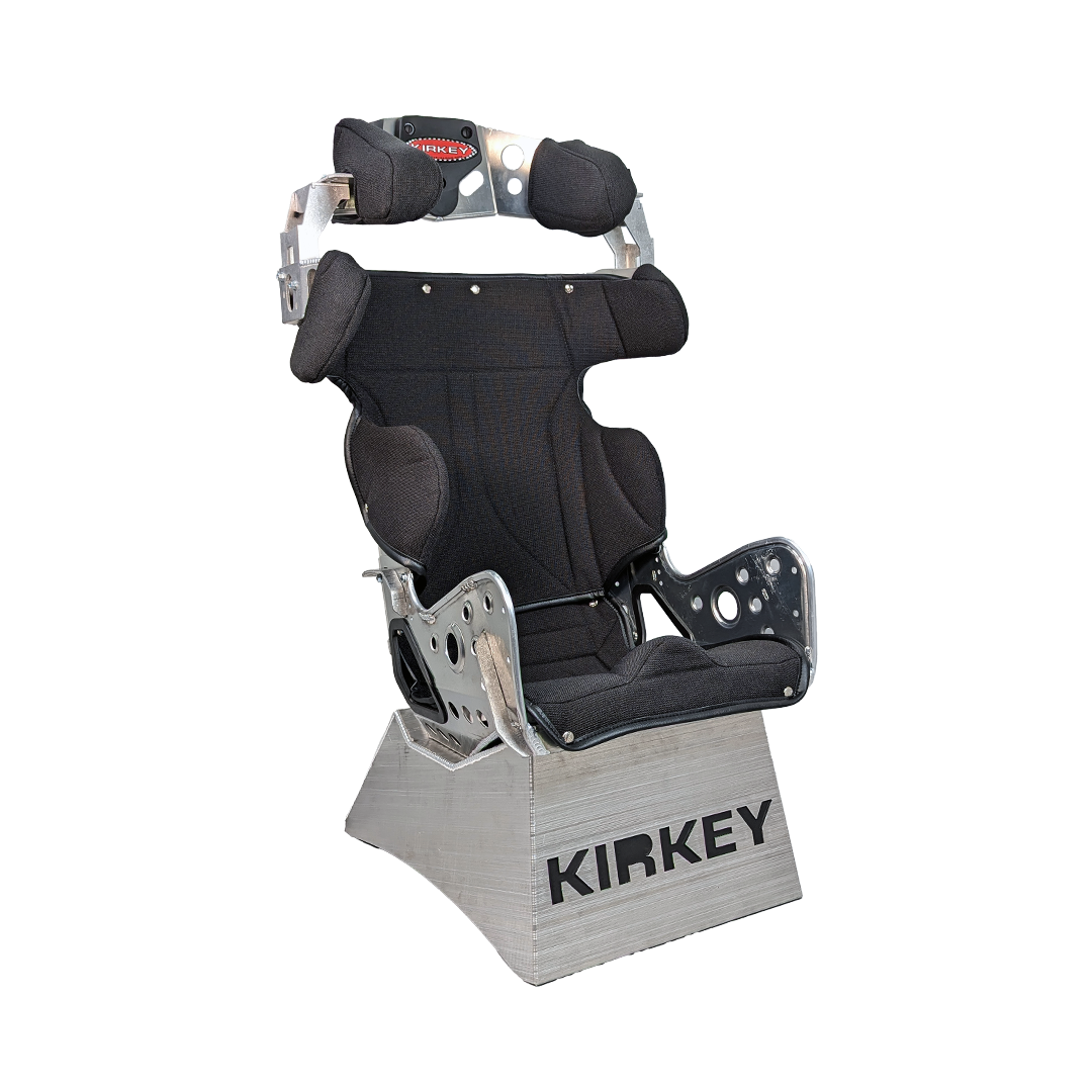 Kirkey Racing 85 Series Seat Kit - Aluminum 10° Layback Containment Seat with Black Cover