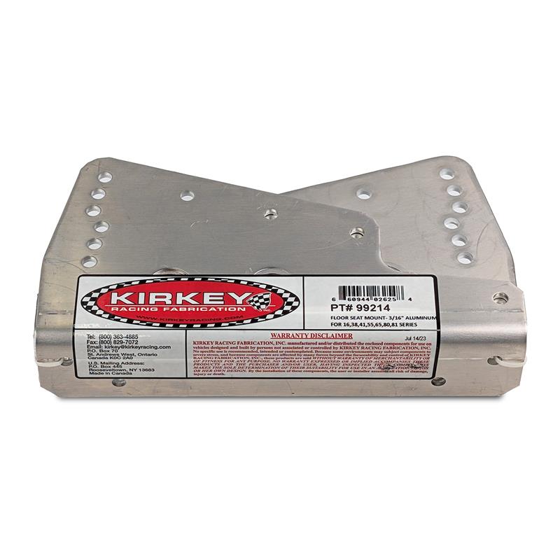 Kirkey Racing 3/16" Aluminum Floor Seat Mount