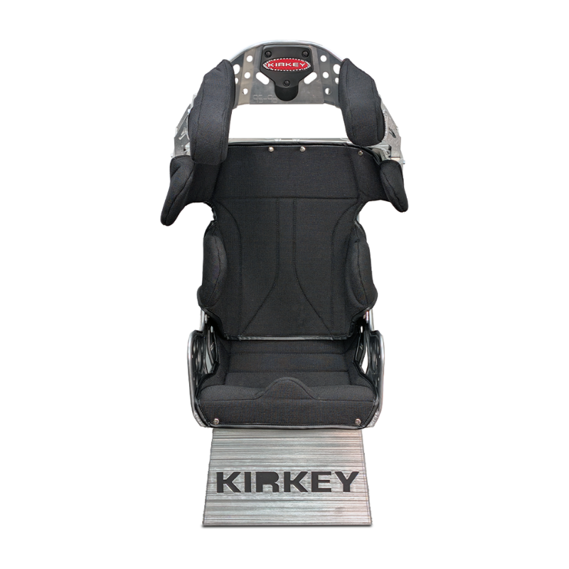 Kirkey Racing 96 Series Seat Kit - Aluminum 18° Layback Containment Seat with Black Cover - SFI 39.2