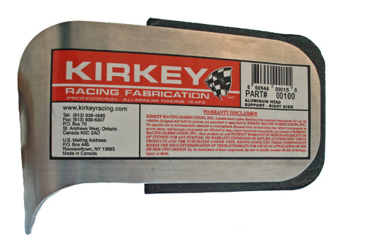 Kirkey Racing Aluminum Side Head Support