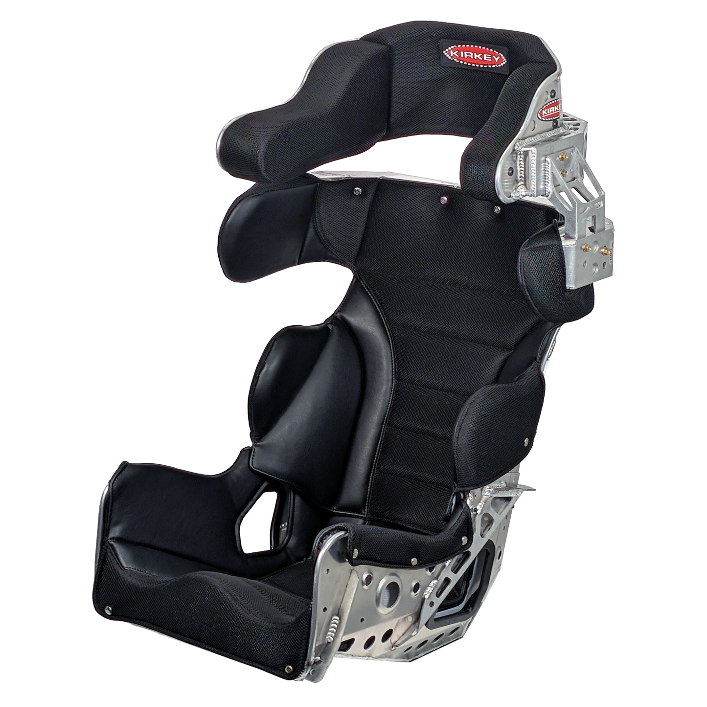 New for 2026! Kirkey Racing 93 Series Asphalt Seat Kit - Deluxe 18° Layback Containment Seat with Black Cover