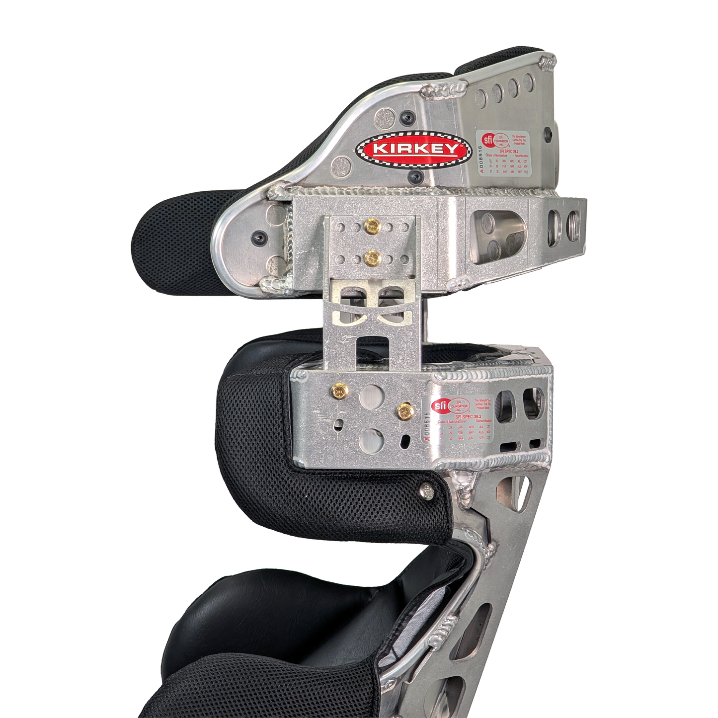 New for 2026! Kirkey Racing 93 Series Asphalt Seat Kit - Deluxe 18° Layback Containment Seat with Black Cover