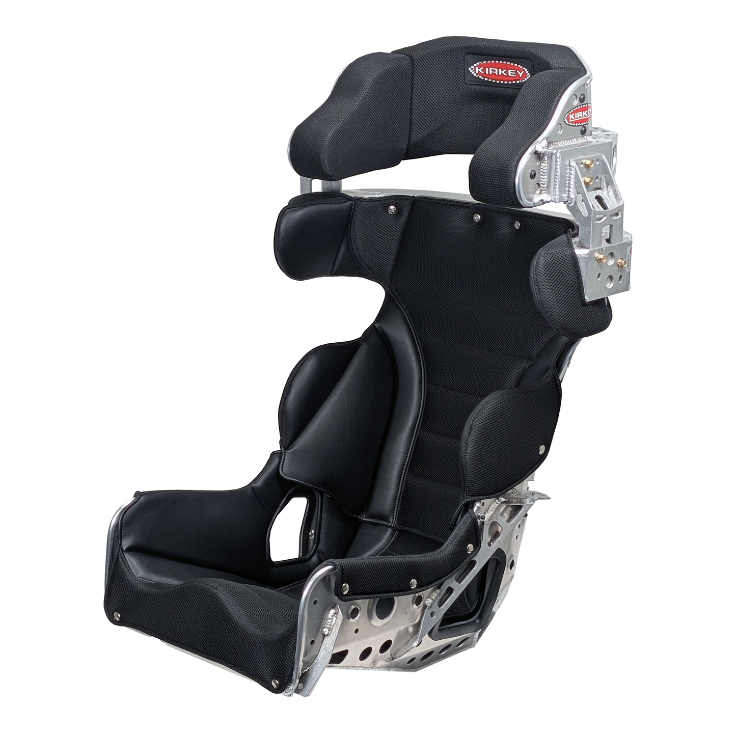 New for 2026! Kirkey Racing 94 Series Seat Kit - Aluminum 18° Layback Containment Seat with Black Cover - SFI 39.2