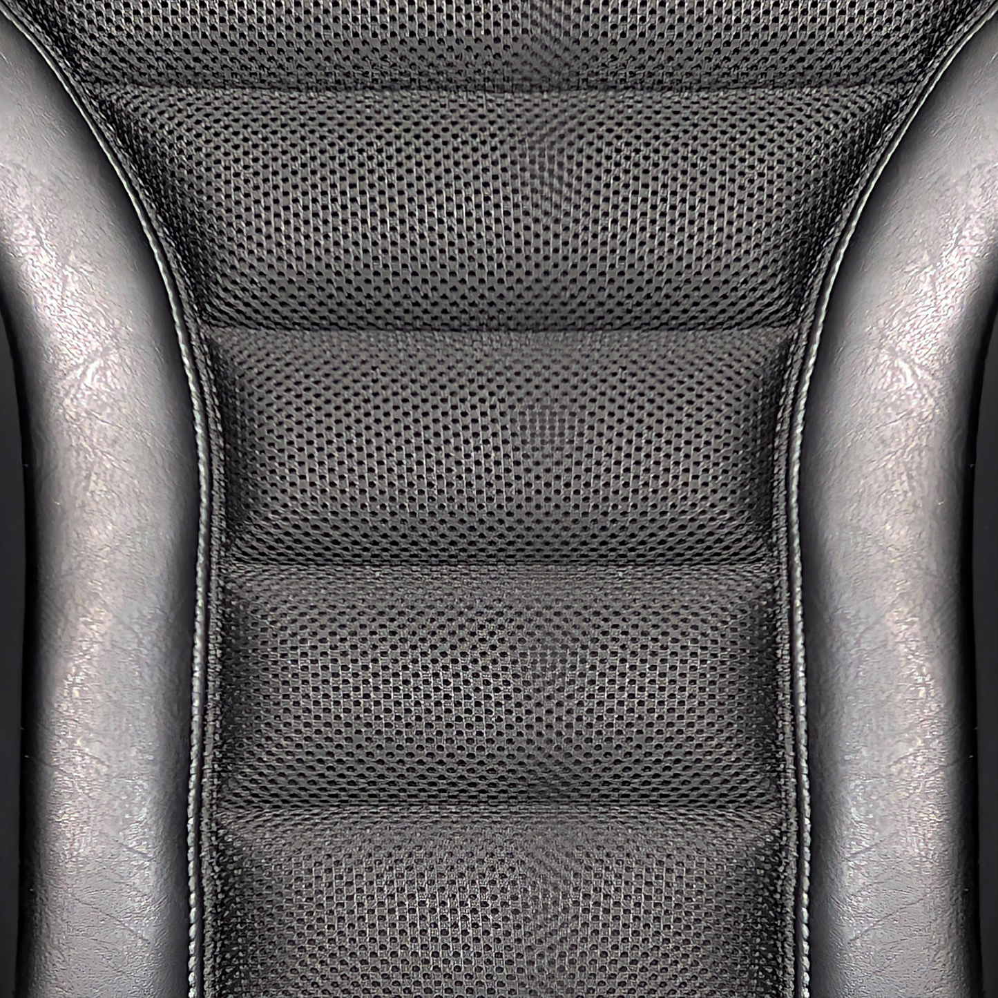 Kirkey Racing 94 Series Asphalt Layback Containment Seat Cover Only - Black Airknit w. Black Vinyl