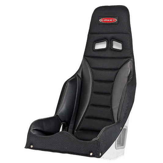 Kirkey Racing 55 Series Deluxe Black AirKnit with Black Vinyl Seat Cover - NEW FOR 2025!!